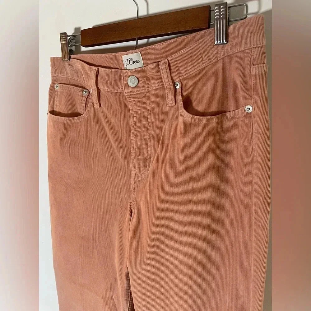 J. Crew Pants Womens Pink Corduroy Vintage Straight Slim Casual Cord Classic 035